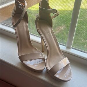 Elegant Nude High Heel Sandals